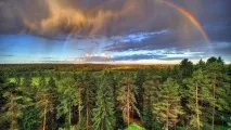 Фото веселки, кольору веселки та фотографії подвійної веселки подвійної