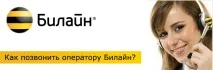 оператора Beeline телефона