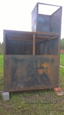 Як зварити підвал або льох з металу льох