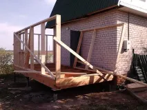 Каркасна прибудова до будинку своїми руками своїми