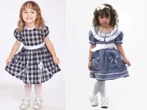 Красиві сукні в клітку для дівчинки. красиві