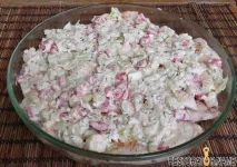 Курка з сиром та овочами овочами