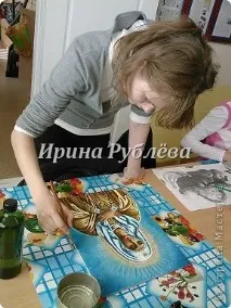 Майстер-клас - Аплікація з крупи - до теми - Зернятко до зернятка - і - Ліки Святих, Країна Майстрів теми