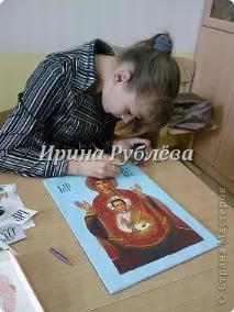 Майстер-клас - Аплікація з крупи - до теми - Зернятко до зернятка - і - Ліки Святих, Країна Майстрів зернятка
