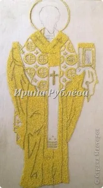 Майстер-клас - Аплікація з крупи - до теми - Зернятко до зернятка - і - Ліки Святих, Країна Майстрів майстер-клас