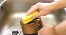 почистите съдове