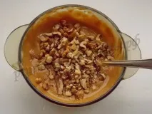 Пиріг зебра зі згущеним молоком молоком