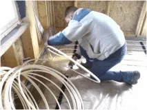 поставете дървения