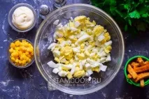 Рецепт салат з кирієшками сухарики