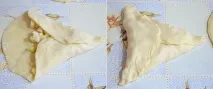 Листкова самса з начинкою з гарбуза самса