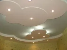 Фото варіанти стель із гіпсокартону в спальні Варіанти