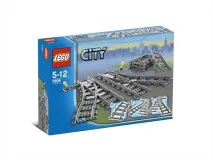 Залізничні колії Lego City 7895 (стрілки) та 7499 (рейки) залізничні