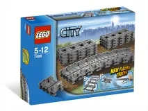 Залізничні колії Lego City 7895 (стрілки) та 7499 (рейки) city