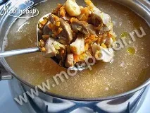 Грибний суп з перловою крупою - кулінарний рецепт крупою