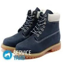 почистите Timberlands дома