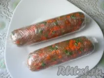 Ковбаска куряча з овочами - готуємо покроково з фото покроково