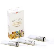 Контури для скла та кераміки Decola - «Рідкий контур для твердої руки. скла