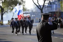38 бригада осназ - Як зустрічають кораблі (фоторепортаж) фоторепортаж