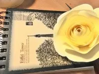 Паперова троянда для декору троянда