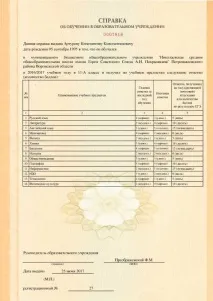 Бланки довідок про навчання навчання