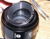 Чищення діафрагми Minolta AF 50 діафрагми