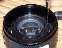 Чищення діафрагми Minolta AF 50 Знімаємо