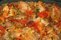 Курка з овочами - Смачна тушкована курка з овочами рецепт з фото покроково - Кулінарні рецепти овочами