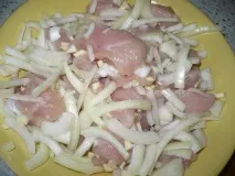 Курка в кефірі з овочами. овочами