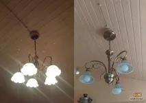 Як встановити люстру на косу стелю, на мансарді стелю