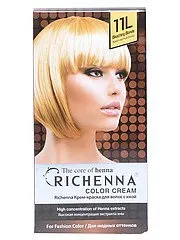 Крем-фарба для волосся з хною №11L (Bleaching Blonde) Richenna 1643731 в інтернет-магазині хною