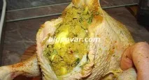 Курка в духовці «Новорічна» рецепт з фото, покрокове приготування курка
