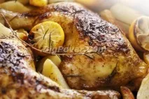 Курка в духовці «Новорічна» рецепт з фото, покрокове приготування курка