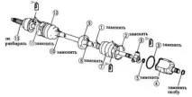 mazda маншет скоба