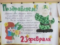 Оформлення куточка патріотичного виховання до Дня захисника Вітчизни оформлення