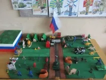 Оформлення куточка патріотичного виховання до Дня захисника Вітчизни патріотичного