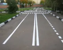 през линия