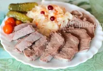 Відварна мова в мультиварці - покроковий рецепт з фото покроковий