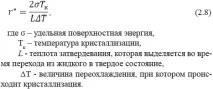 Основи термодинамічної теорії кристалізації теорії