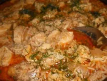 Піца з куркою та рисом. піца