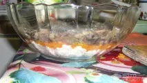 Рецепт Салат Казка, з грибочками та курячим філе грибочками