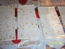 Рецепт Конвертики з лавашу з сиром та помідорами, Обсмажені в яйці конвертики