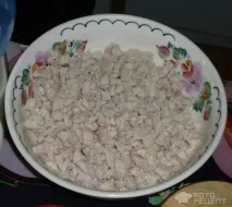 Рецепт Салат Казка, з грибочками та курячим філе рецепт