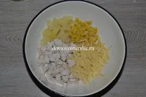 Салат з куркою сиром та ананасом рецепт з фотографіями, Народні знання від Кравченка Анатолія куркою