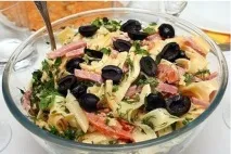 Салат з макаронами шинкою та сиром, Ложка-Поварешка все про користь та шкоду їжі та способи її сиром