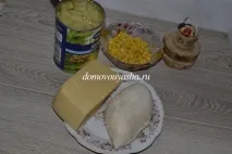 Салат з куркою сиром та ананасом рецепт з фотографіями, Народні знання від Кравченка Анатолія салат