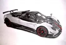 Малюнок Pagani Zonda f zonda
