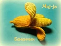 Майстер-клас в’язаний гачком банан, Розвиваючі іграшки розвиваючі