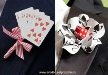 Весільна бутоньєрка нареченого нареченого