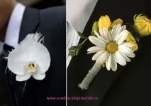 Весільна бутоньєрка нареченого весільна
