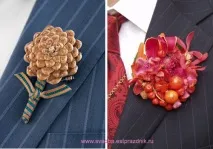 Весільна бутоньєрка нареченого весільна